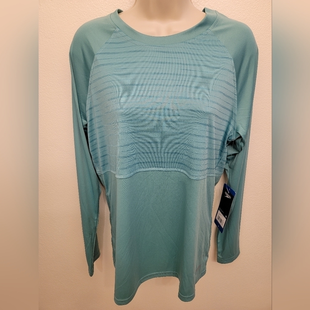 NWT Speedo Ladies Long Sleeve Performance Swim Shirt / Rash Guard